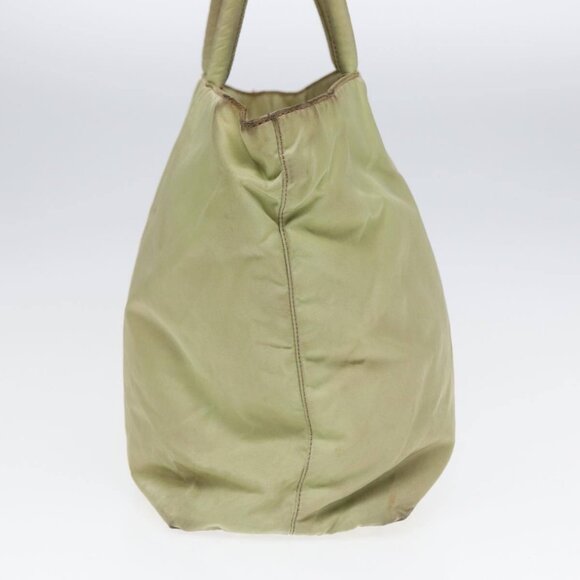 PRADA Tote Bag Nylon Silver Pistachio Green - Picture 3 of 14